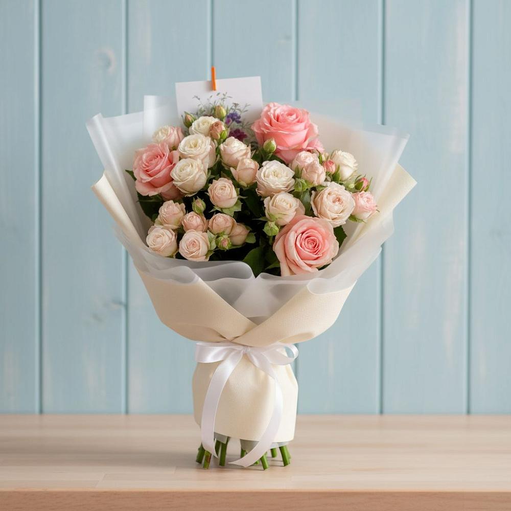 Букет цветов из: Розы в Оверятах